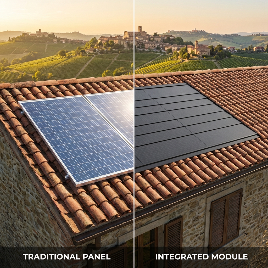 Confronto pannelli fotovoltaici tradizionali vs integrati